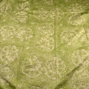 Christian Lacroix Tablecloth Green White Trompe-l'oeil Lace Paisley Cotton Italy